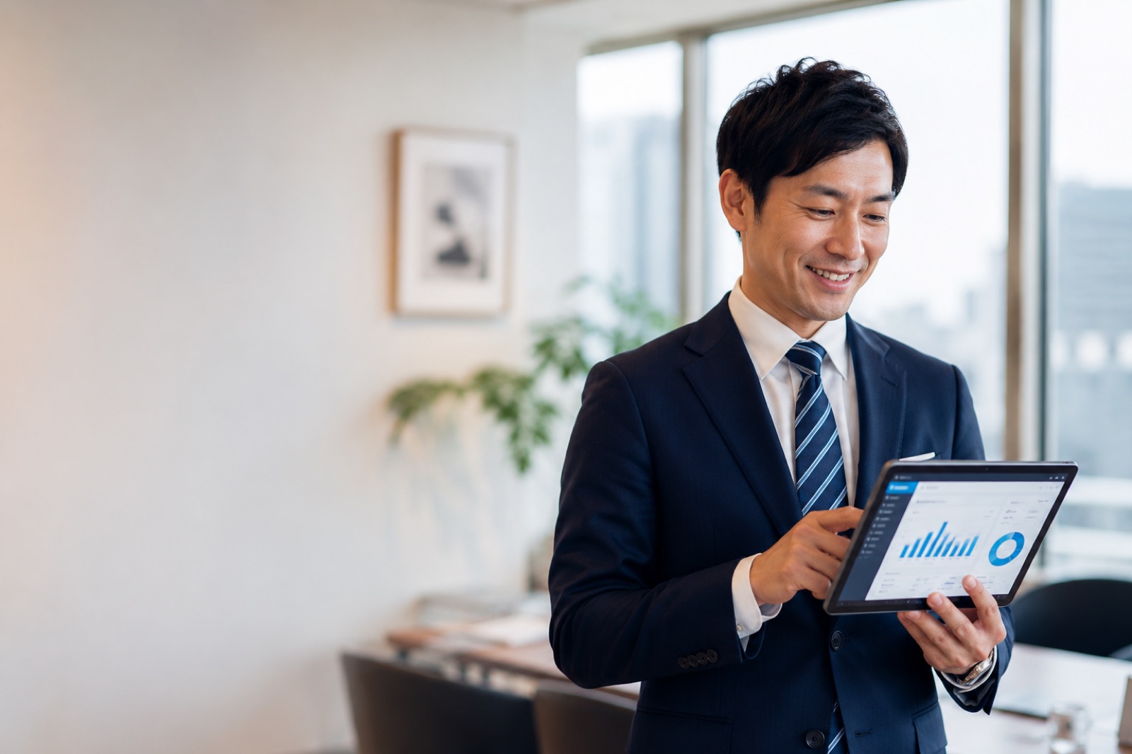 営業担当者がUp Listを使う様子